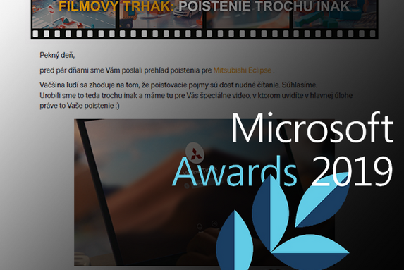 Personalizované video INSIA vo finále Microsoft Awards 2019