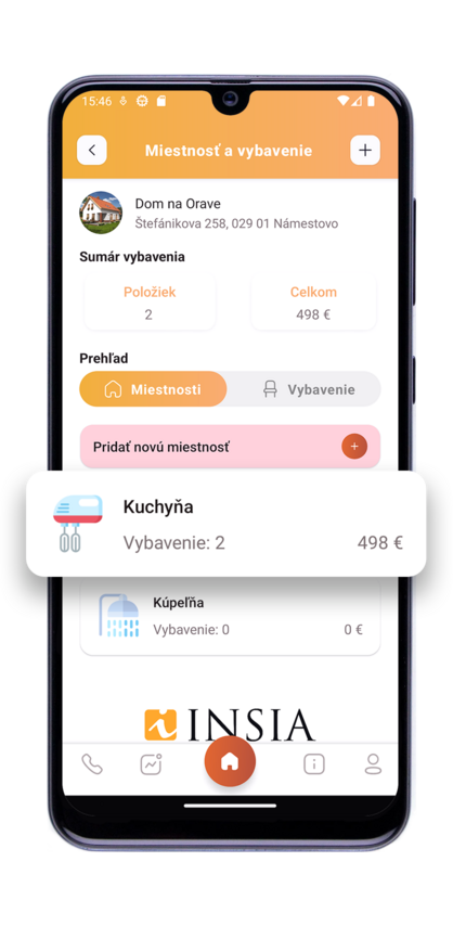 Miestnosti a vybavenie