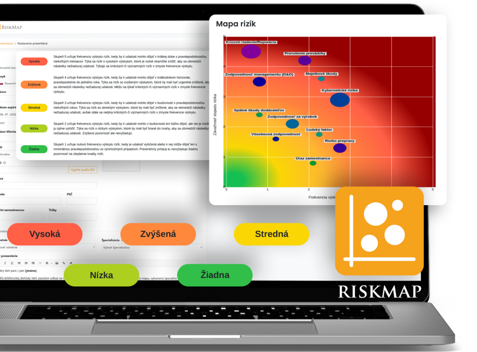S RiskMap vizualizácia predáva