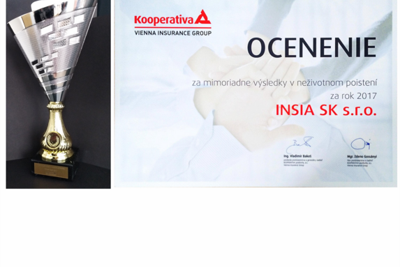 Insia SK získala ocenenie v KOOPERATIVE