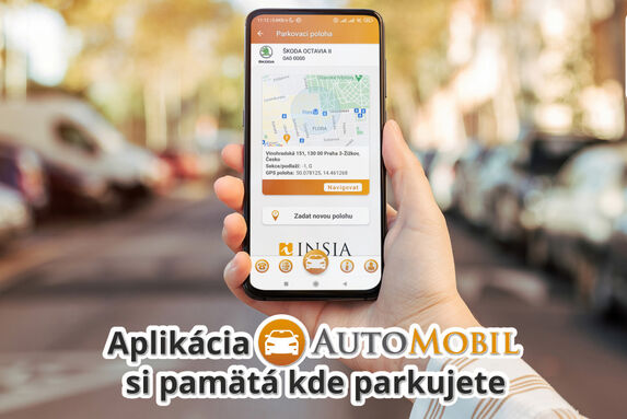 Aplikácia AutoMobil Vám ukáže, kde presne parkuje Vaše auto!