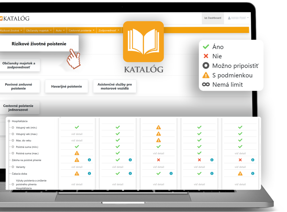 Správny produkt s KATALÓGOM behom chvíle